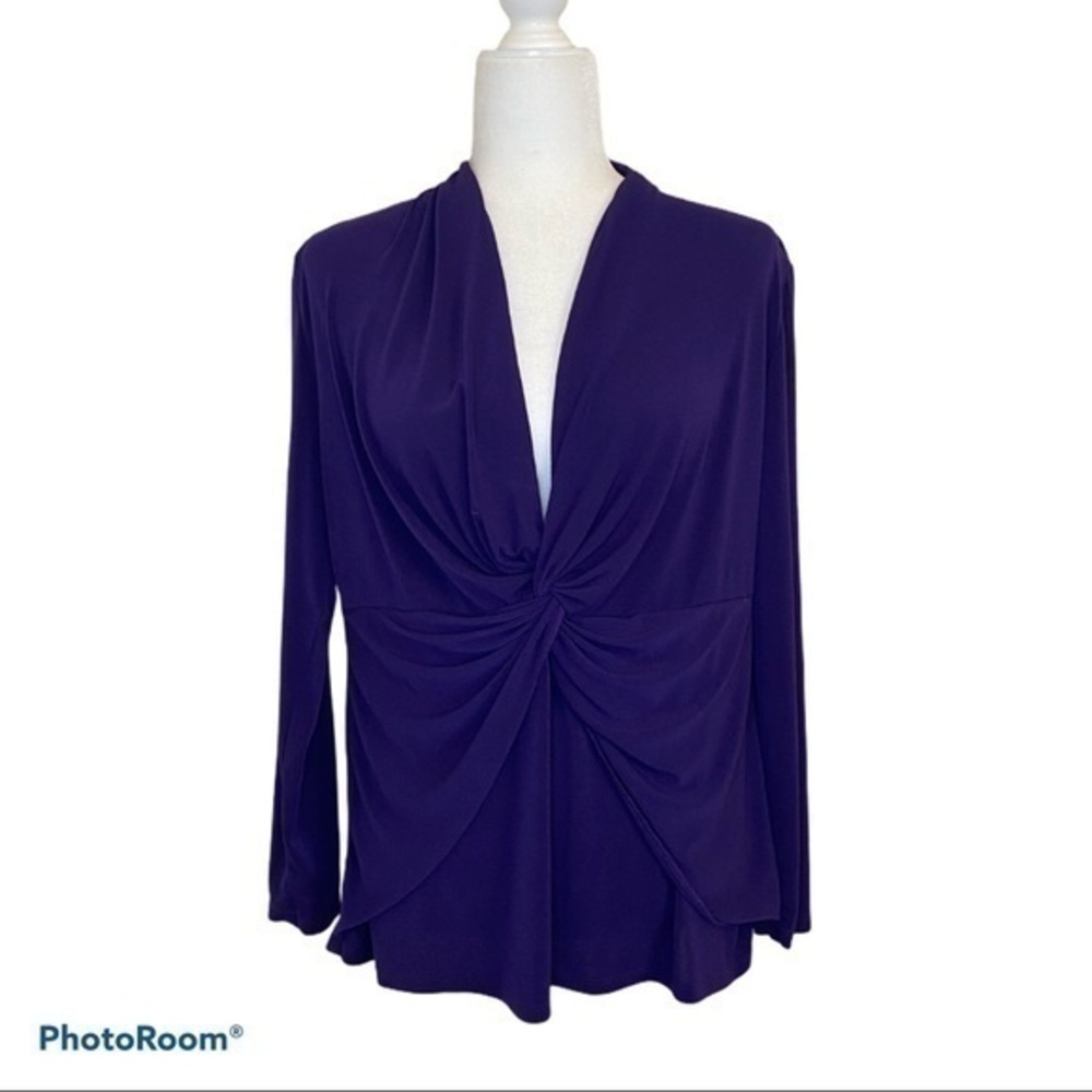 Women’s Sunny Leigh Top Front Twist Accent Size PXL